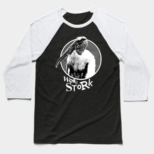 Punk Rock Wood Stork Baseball T-Shirt